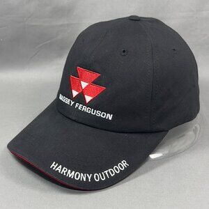 Massey Ferguson Snapback Hat Cap Black Agriculture Farm Equipment Trucker Mens